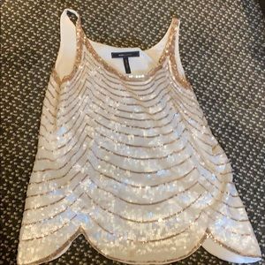 BCBG Maxazria Sequin Top